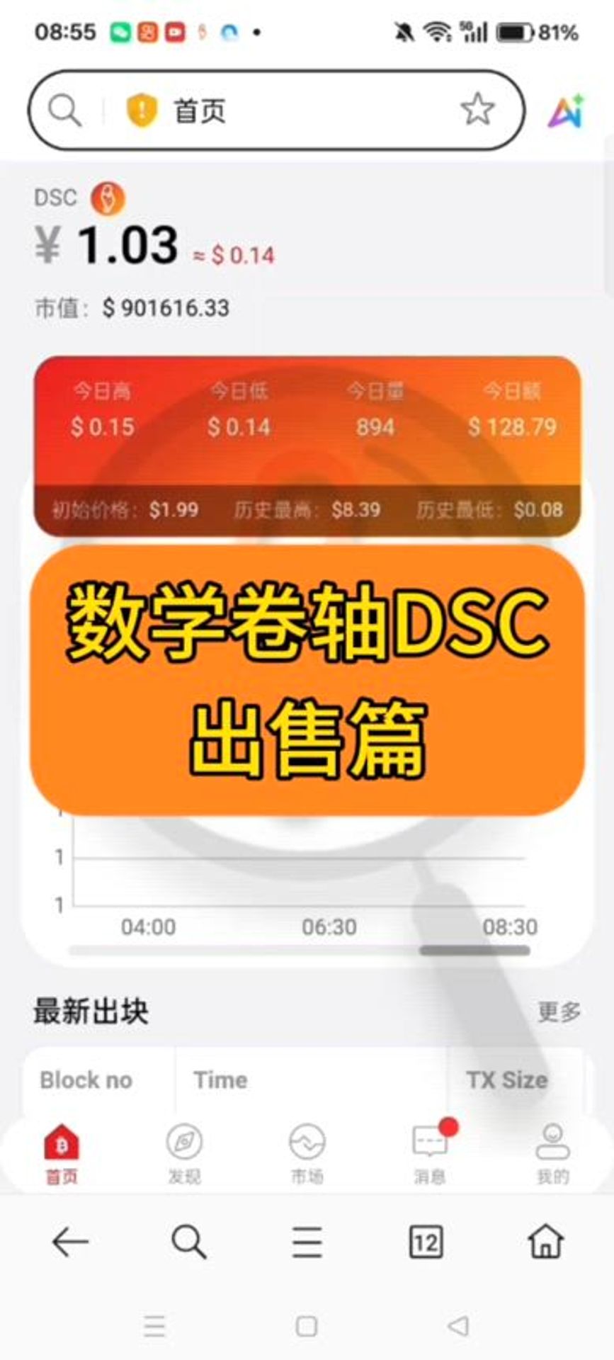 数字卷轴DSC出售操作